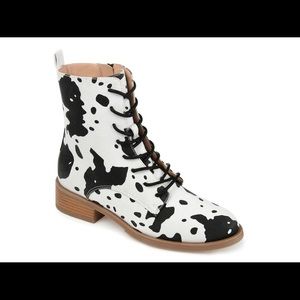 DSW Cow Print Boots